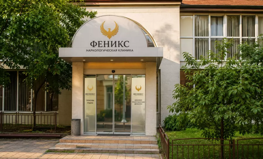 Вход в наркологическую клинику «Феникс» в Екатеринбурге